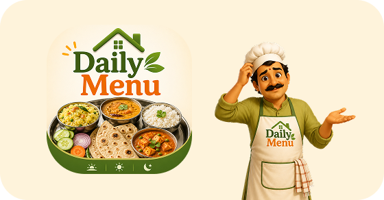 DailyThali app screens
